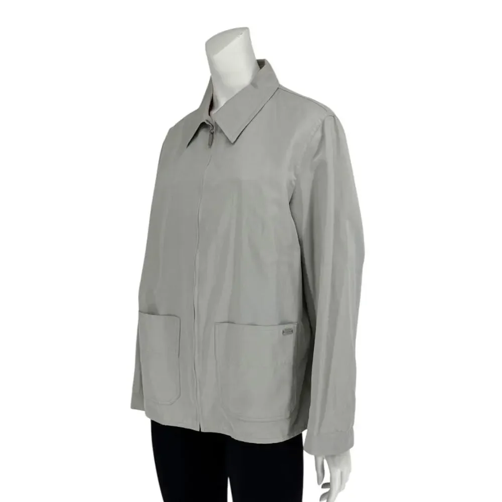 Chanel Identification Pale Grey Zip Jacket – FR 44
